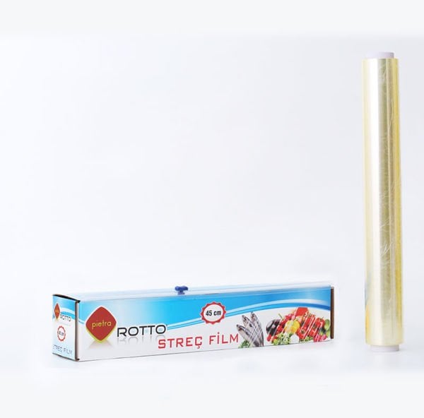 PVC Streç Film 45 cm x 150 m 8 Mic | Gıda Uyumlu 16 Adet