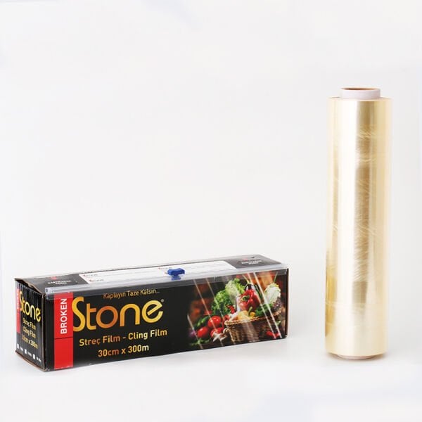 PVC Gıda Streç Film 30 cm x 300 m 9 Mic | Gıda Uyumlu Ambalaj 16 Adet