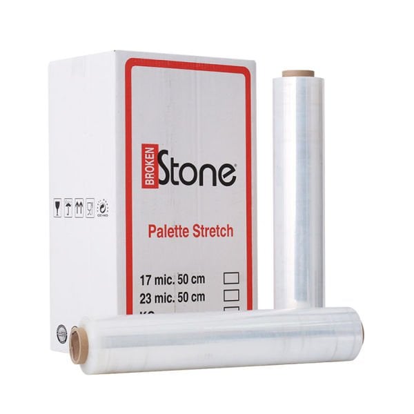 Palet Streç Film 23 Mic 300 mt | 50 cm Sanayi Tipi – 4 Adet