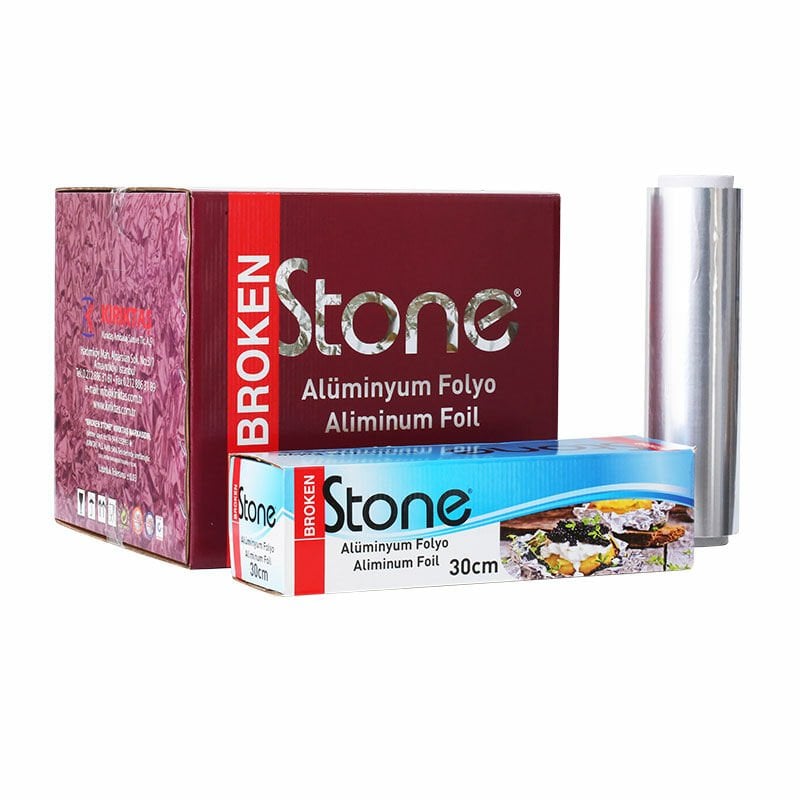 Alüminyum Folyo 30 cm x 2500 gr | Dayanıklı Gıda Uyumlu Folyo (9 Adet)