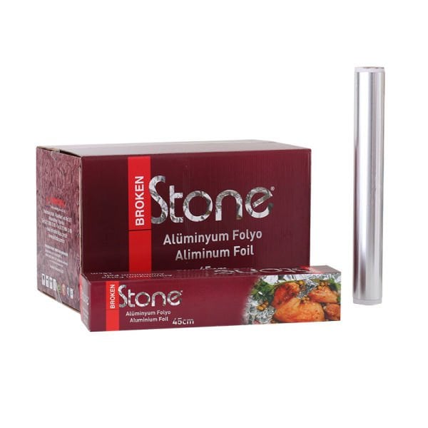 Alüminyum Folyo 45 cm x 1000 gr | Dayanıklı Gıda Uyumlu Folyo (16 Adet)