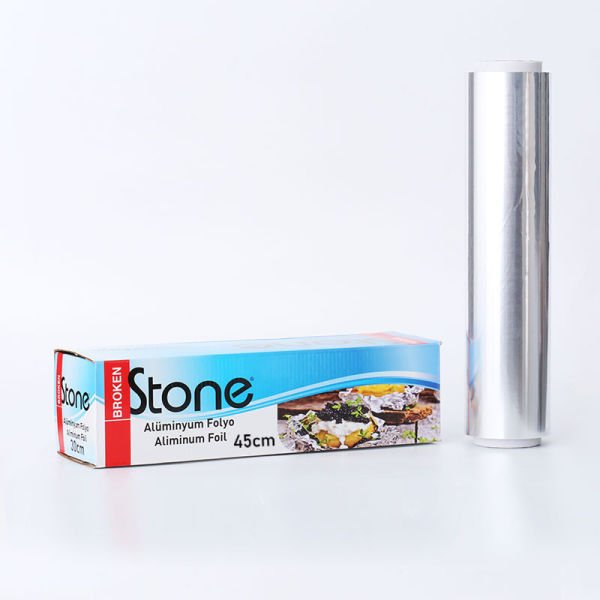 Alüminyum Folyo 45 cm x 2500 gr | Dayanıklı Gıda Uyumlu Folyo (9 Adet)