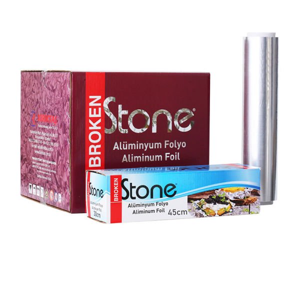 Alüminyum Folyo 45 cm x 2500 gr | Dayanıklı Gıda Uyumlu Folyo (9 Adet)