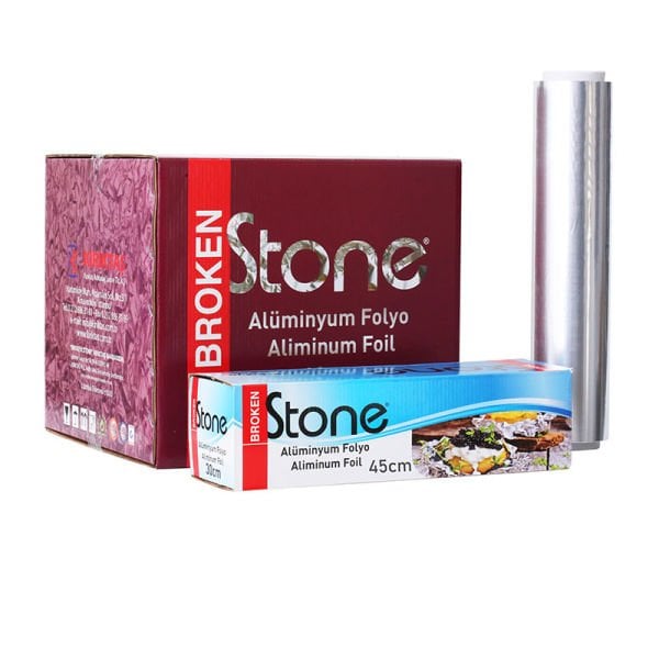 Alüminyum Folyo 45 cm x 2500 gr | Dayanıklı Gıda Uyumlu Folyo (9 Adet)