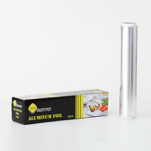 Alüminyum Folyo 30 cm x 50 m | Dayanıklı Gıda Uyumlu Folyo (20 Adet)