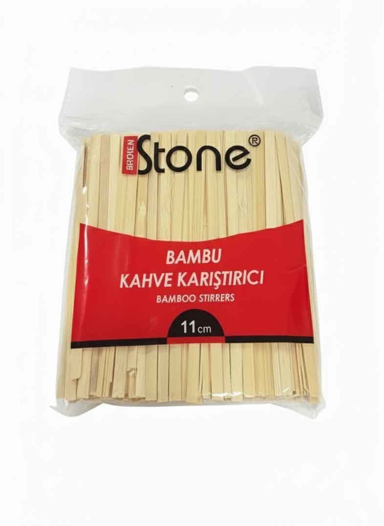 Tahta Karıştırıcı 5mm Eco (400 Ad x 50 Pk) (Bambu)