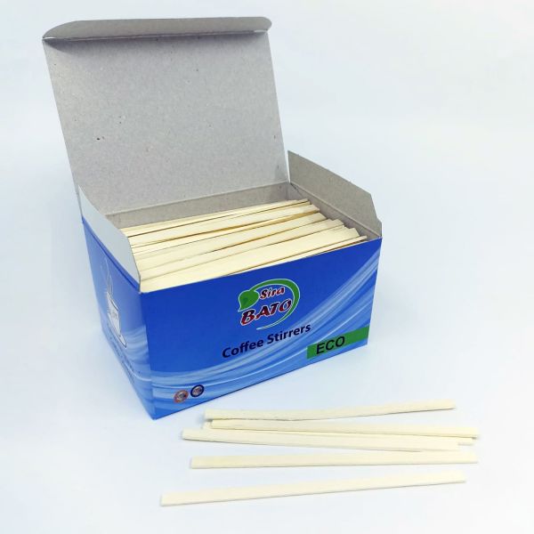 Tahta Karıştırıcı 5mm Eco (400 Ad x 24 Pk)(Kayın)