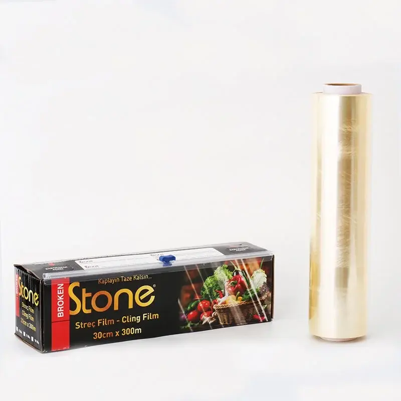 PVC Gıda Streç Film 30 cm x 300 m 9 Mic Gıda Uyumlu 1 Adet