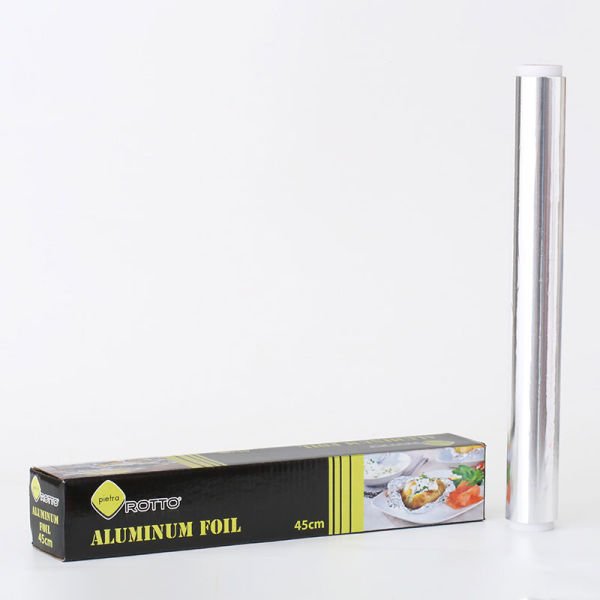 Alüminyum Folyo 45 cm x 100 m | Dayanıklı Gıda Uyumlu Folyo (16 Adet)