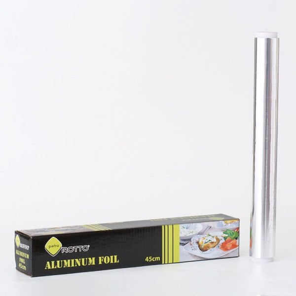 Alüminyum Folyo 45 cm x 100 m | Dayanıklı Gıda Uyumlu Folyo (16 Adet)